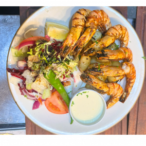 Grilled Tiger Prawns