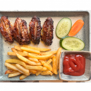 Kids wings (4) with Chips